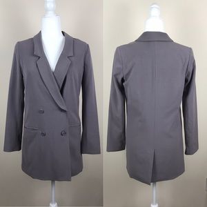 Lauren Conrad long double breasted blazer
